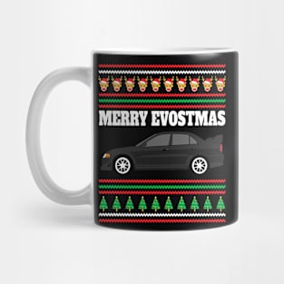 Mitsubishi Lancer Evolution 6 Merry Evostmas Mug